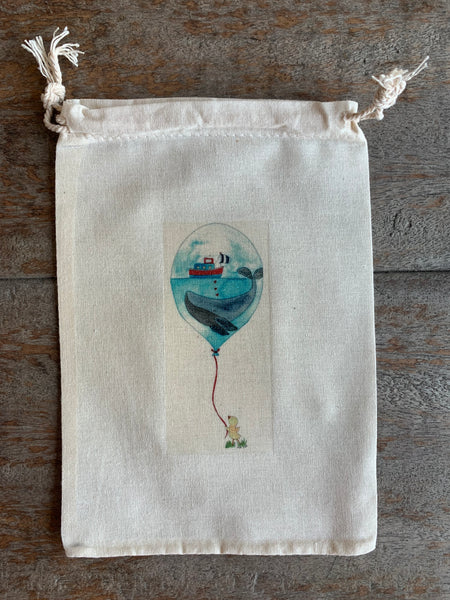 Little Ducks Balloon - drawstring bag