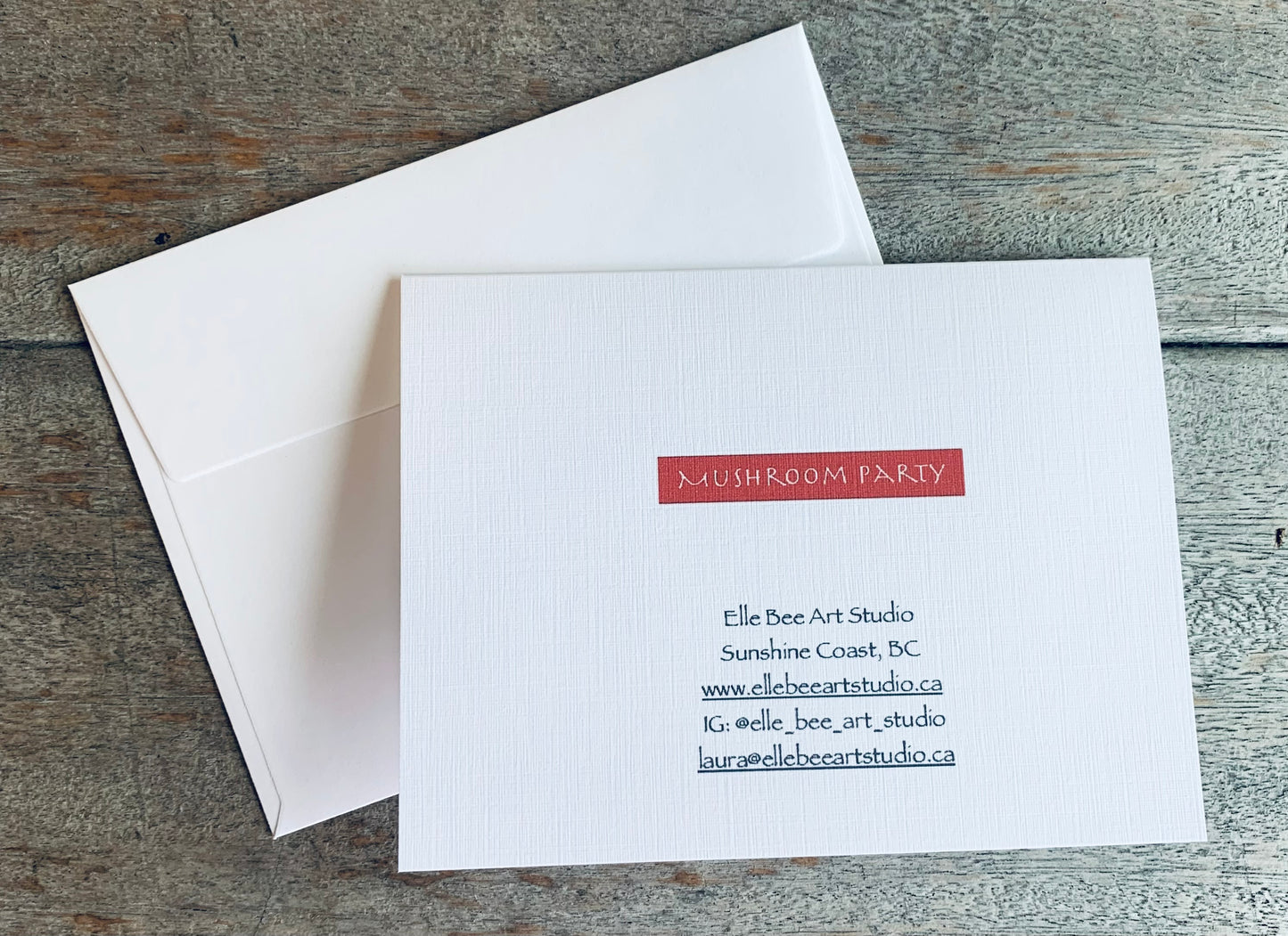 Greeting card "Mushroom Party"