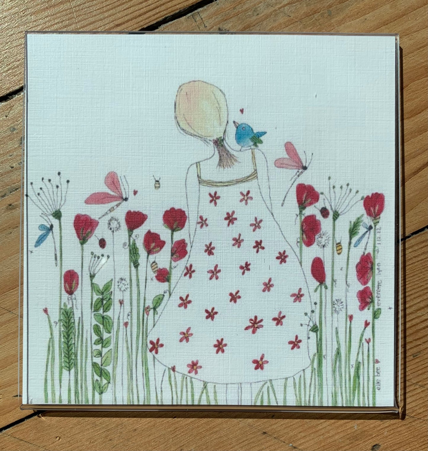 “Sweet Everette”  fridge magnet 4" x 4" watercolour prints