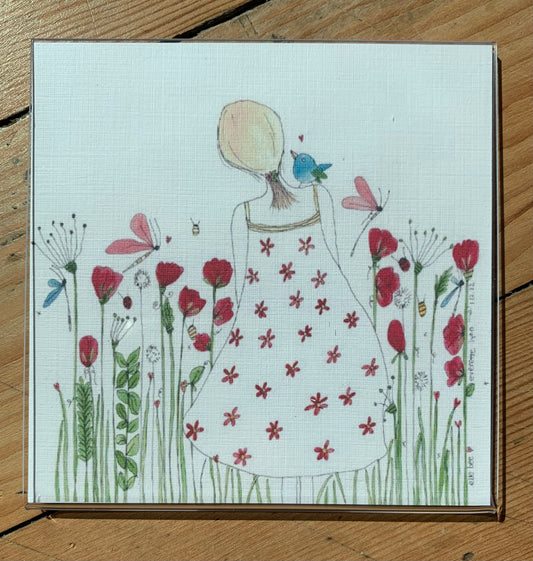 “Sweet Everette”  fridge magnet 4" x 4" watercolour prints