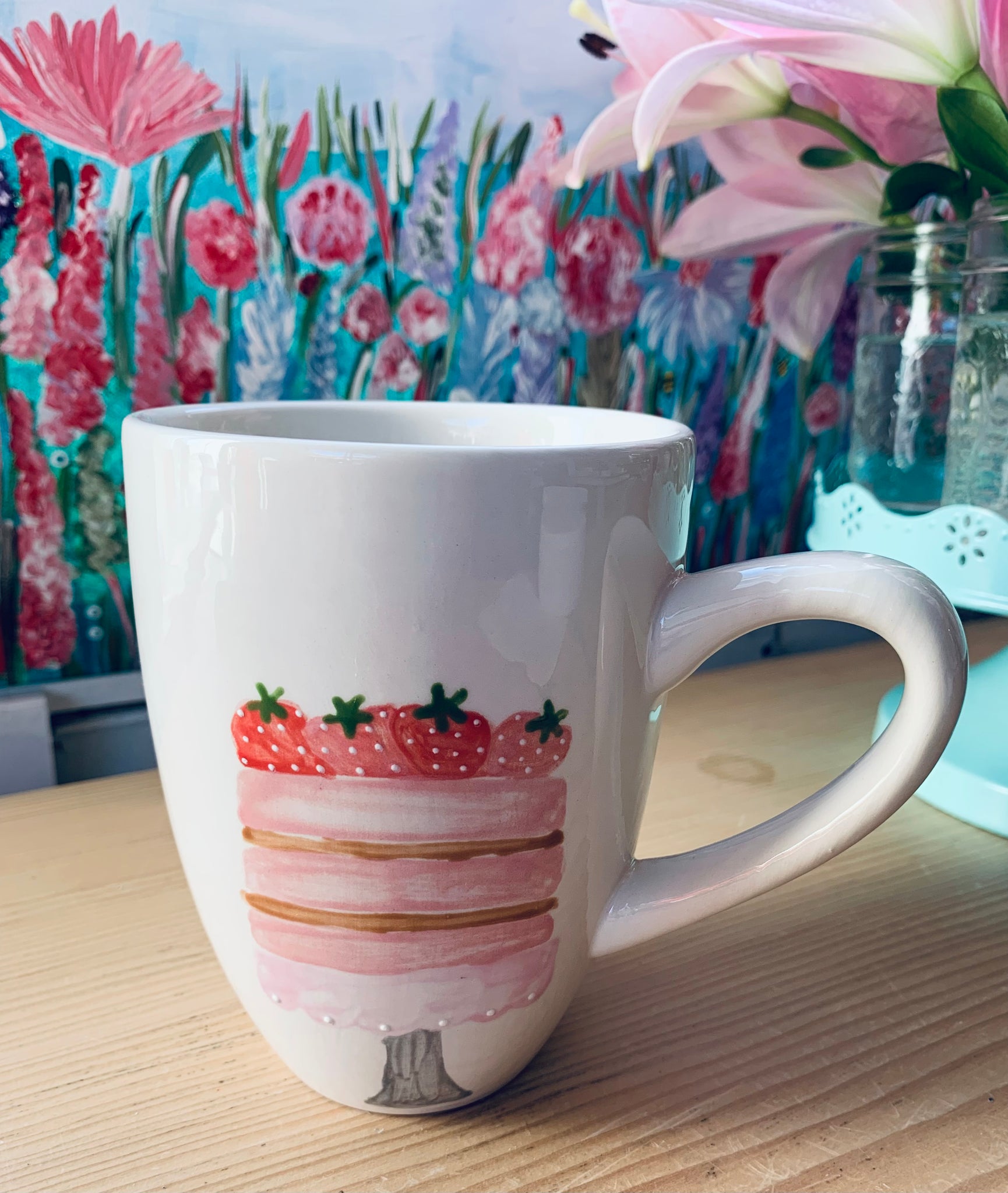 Layer cake tall mug latte / tea
