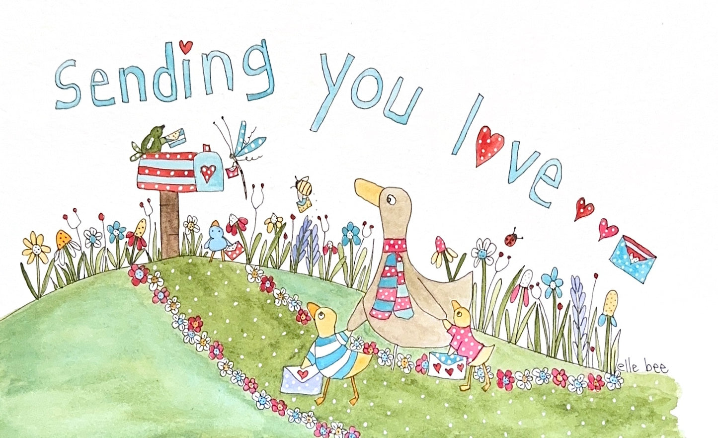 Sending you love 🐥 greeting card