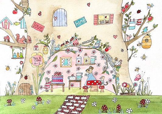 Tea & Cake “10 to 2” greeting card