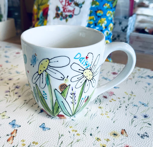Daisy large coffee / tea mug