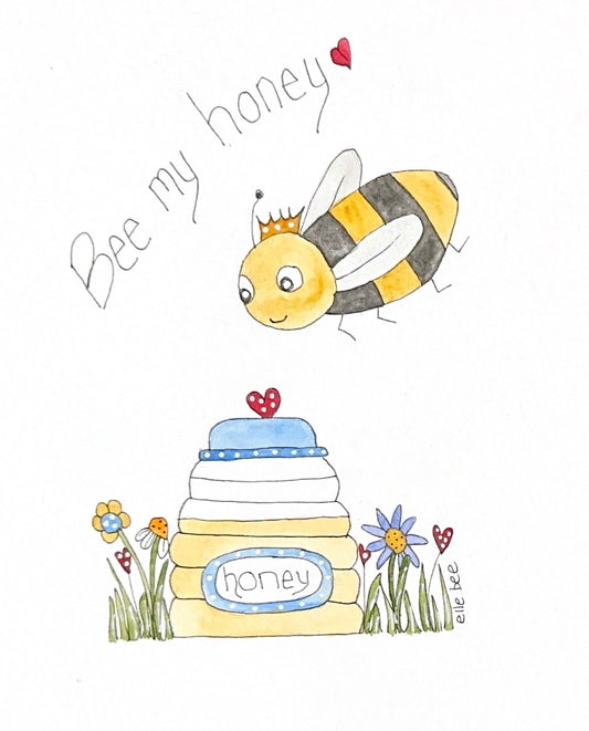 Bee my honey greeting card