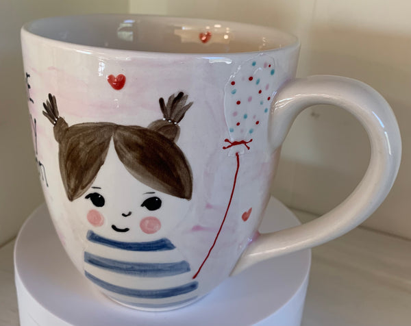 "I love my balloon” large coffee / tea mug