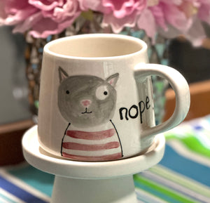 Nope! cat mug