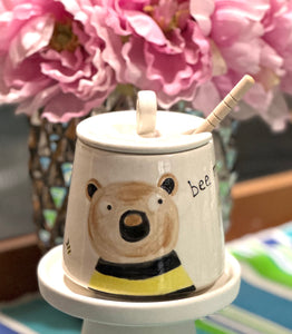 Bee my honey bear honey pot