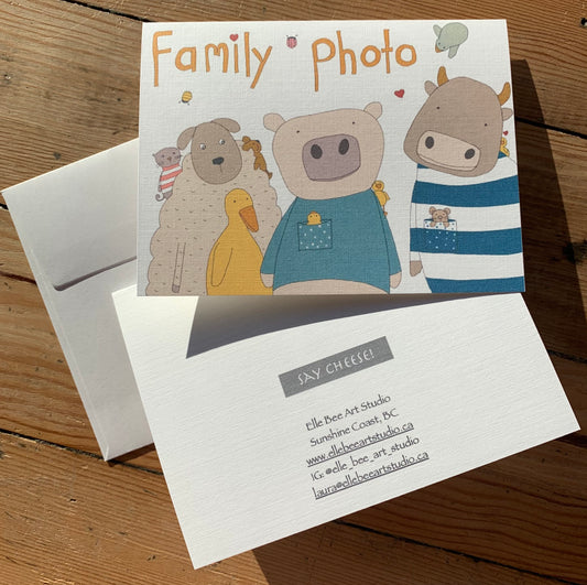 “Family photo” greeting card