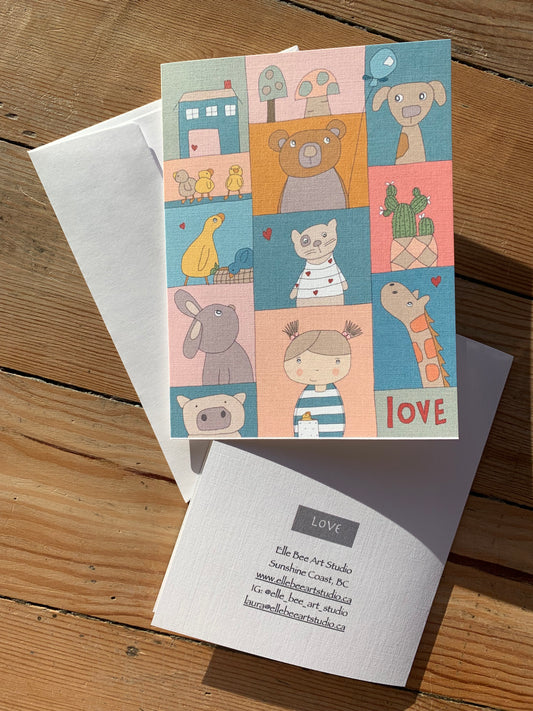 “Love” greeting card