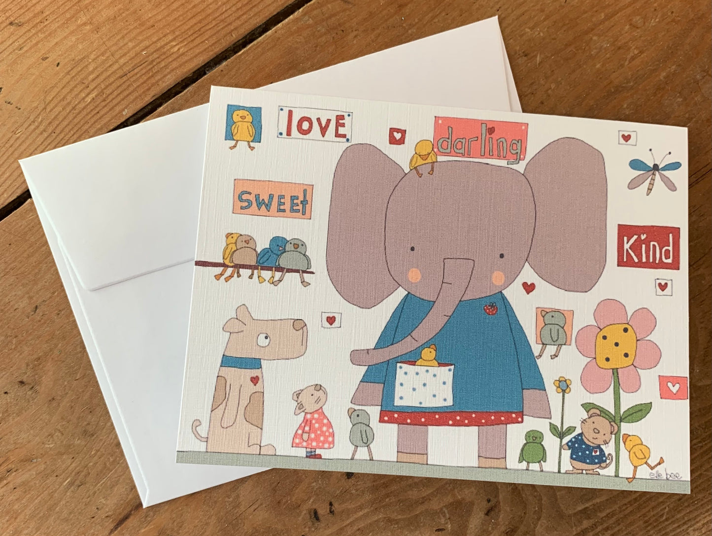 ‘Sweet darling” greeting card