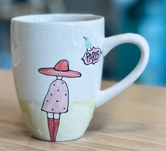 Paris Tall latte mug