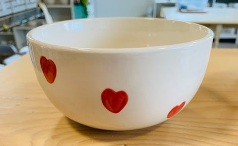 Heart cereal bowl