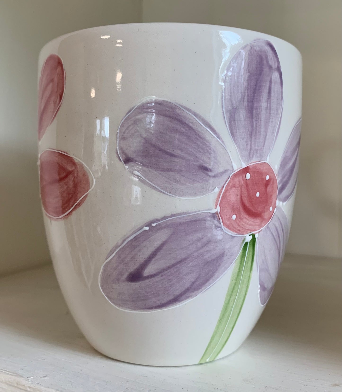 “Purple & Pink Daisies” mug