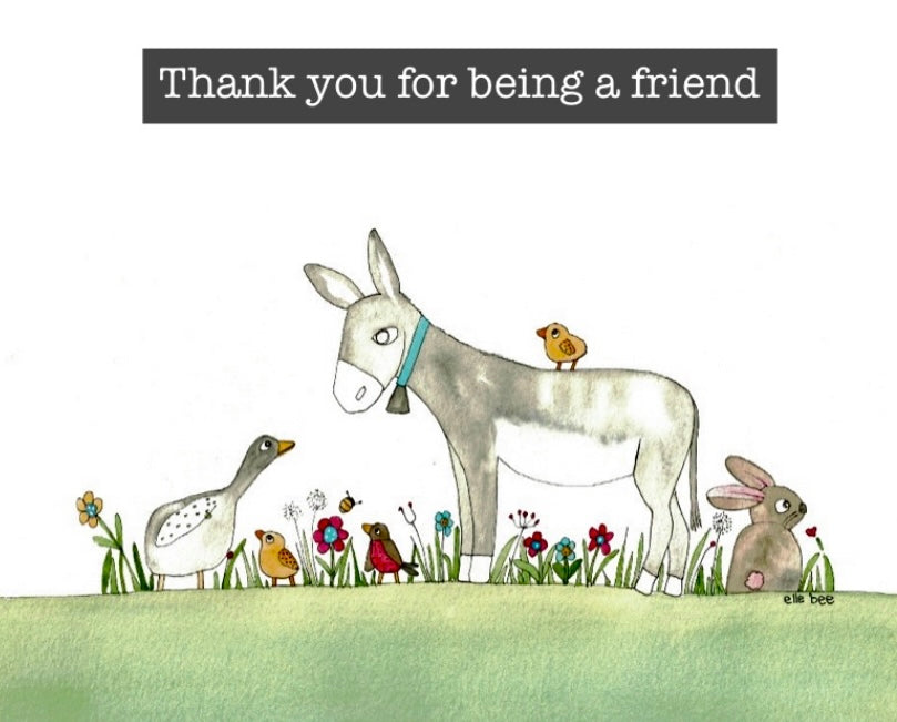 Thank you for being a friend greeting card