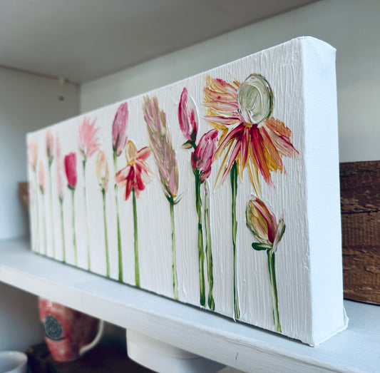 “Healing Pink Garden” Acrylic on Canvas