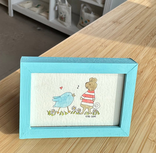 “You Don’t Say!!" original watercolour framed