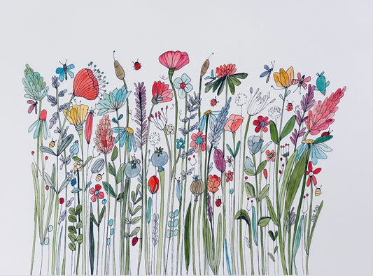 Wild Garden original watercolour