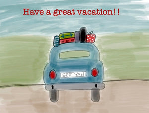 Have a great vacation! greeting card