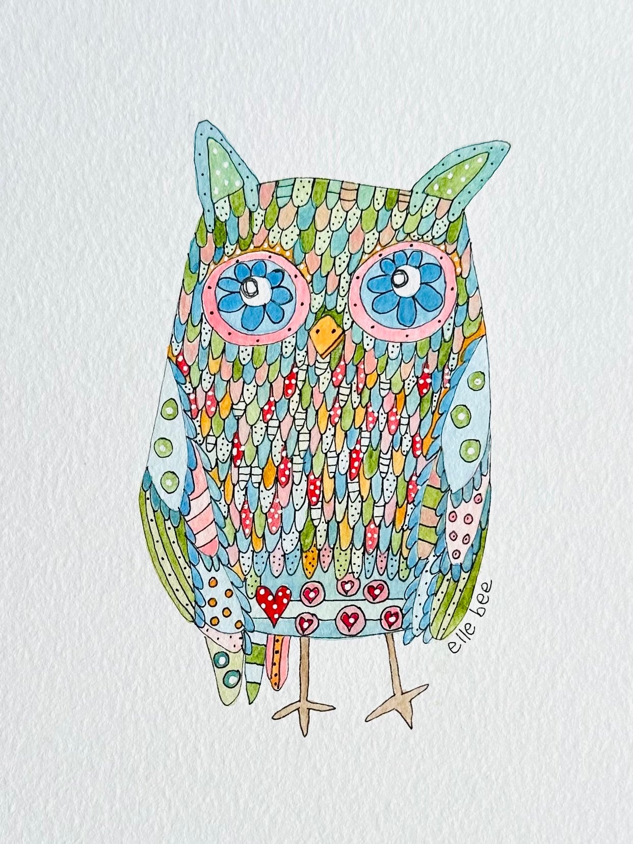 Owl greeting card