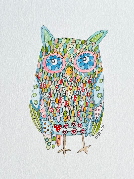 Owl greeting card