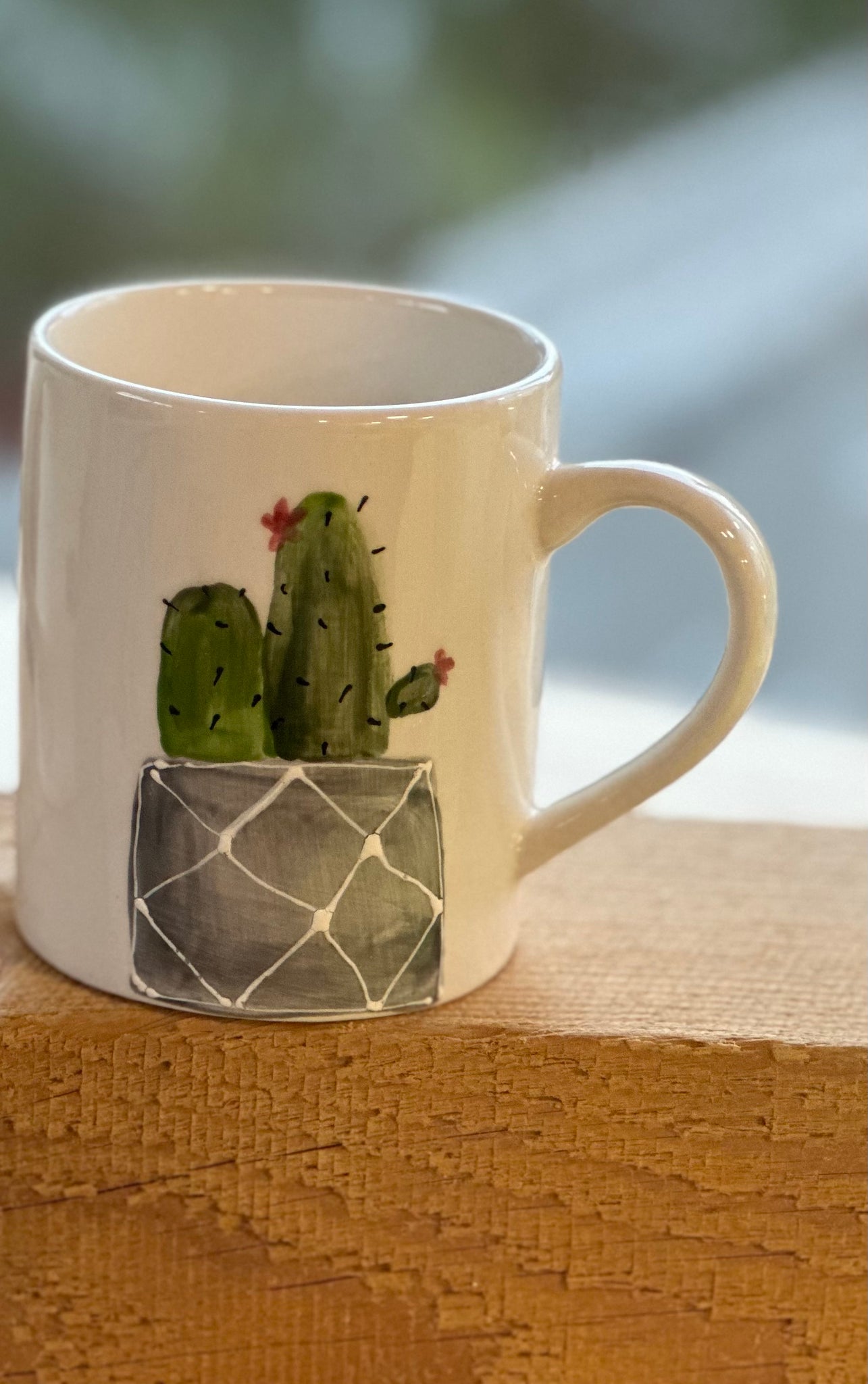 Cactus planter mug
