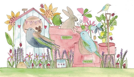 "Jardin" greeting card