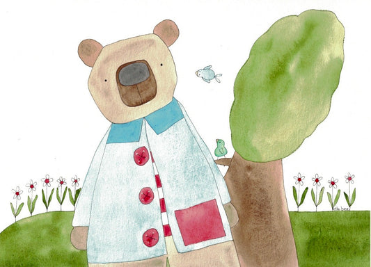 Button Bear greeting card