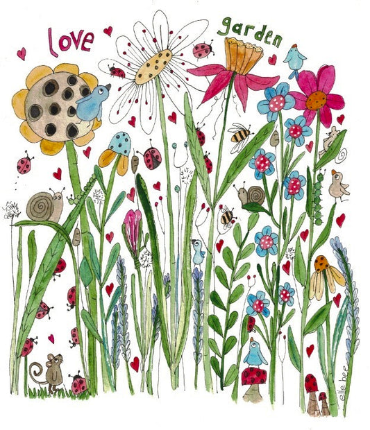 Love garden greeting card