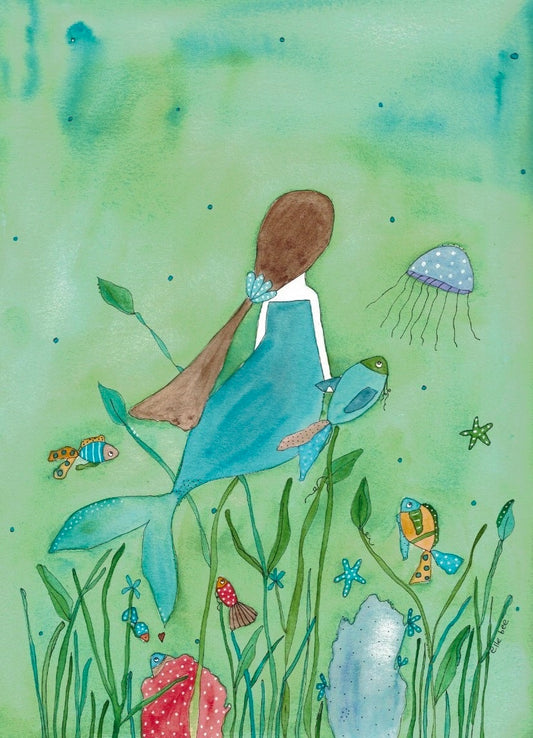 Mermaid Friends greeting card