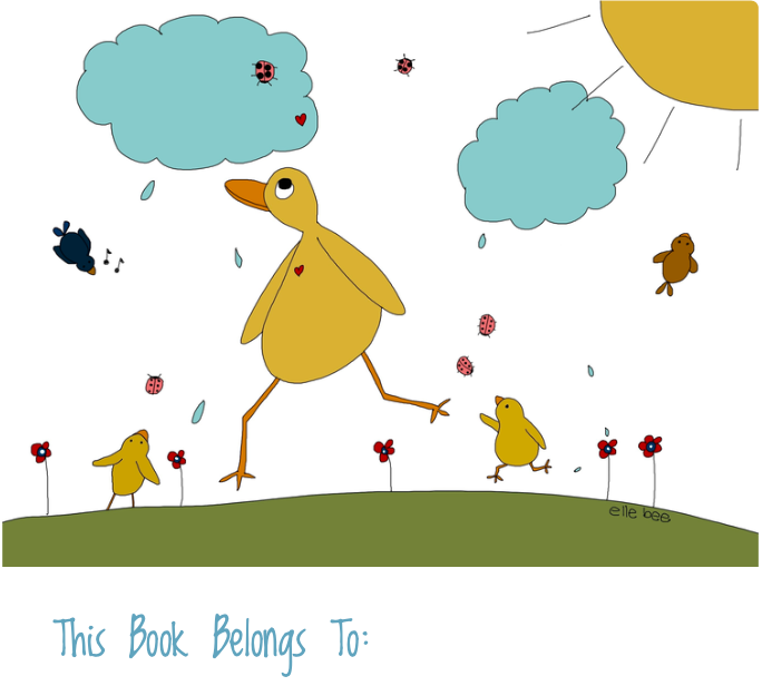 Bookplates - Set of 6 - Rainy Day