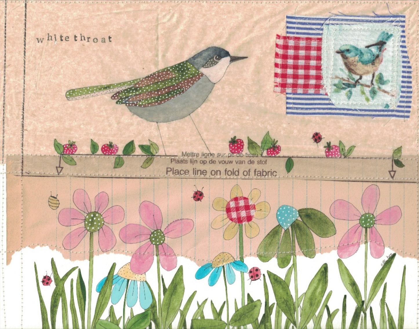 “Whitethroat Bird” greeting card