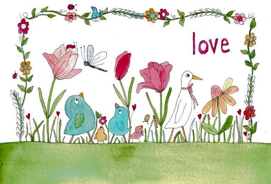 Garden of love greeting card