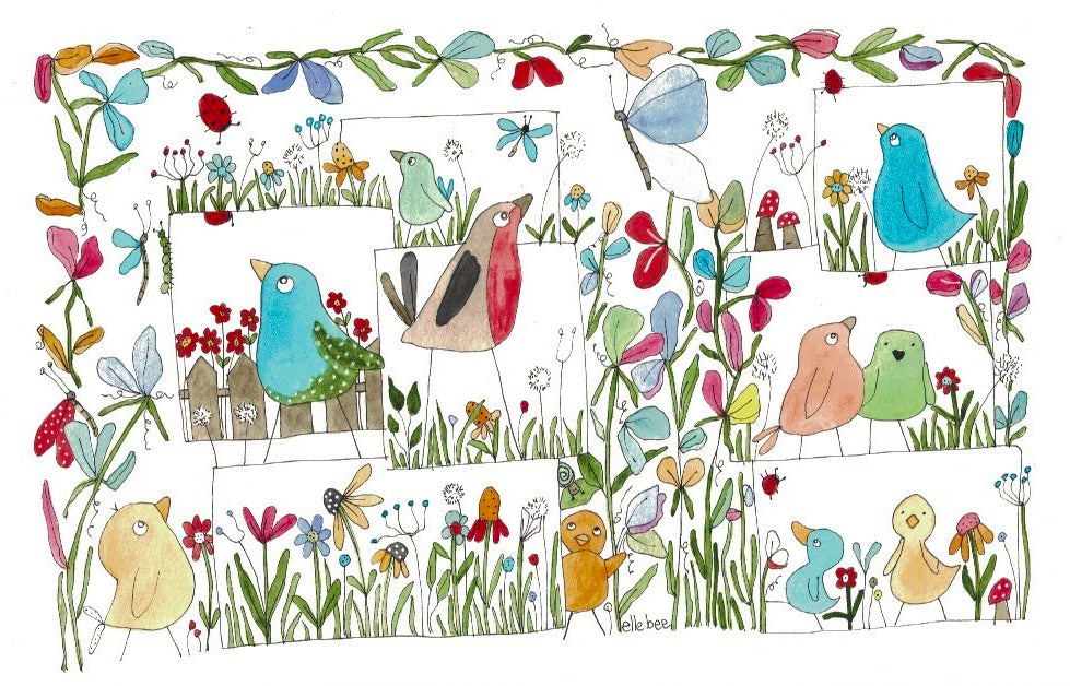 My Bird Garden greeting card
