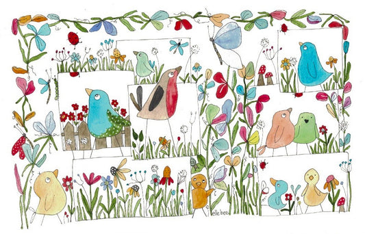 My Bird Garden greeting card