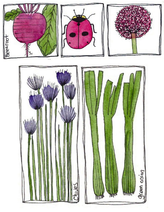 For the love of a garden greeting card