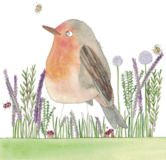 "Chubby Robin" greeting card