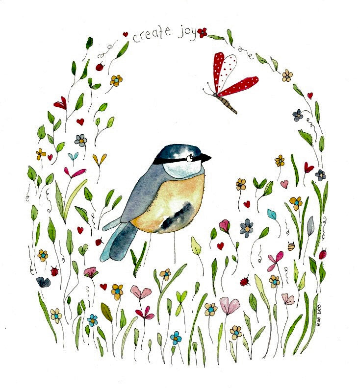 Create Joy round sticker pack of 12