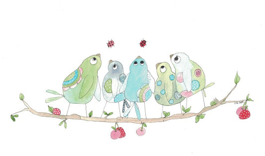Greeting card "Those Distracting Ladybugs!"