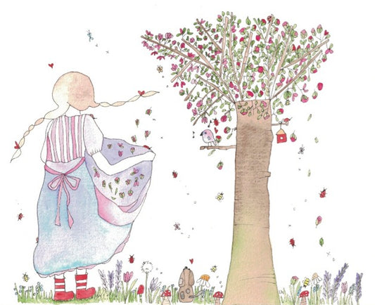 "Catching Magnolias” greeting card