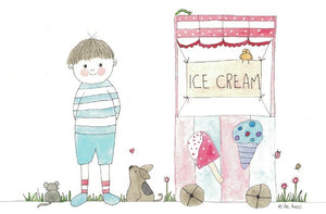 "Ice Cream Please" greeting card