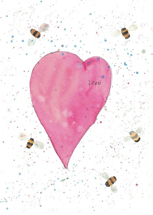 I love bees...I love you! greeting card