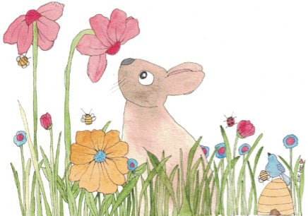 "In the Meadow" greeting card