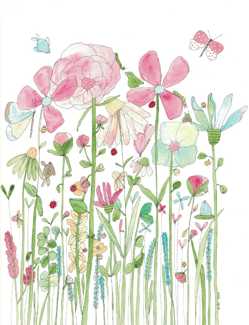 Greeting card "June Wildflowers"