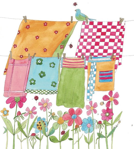 "Laundry day" greeting card