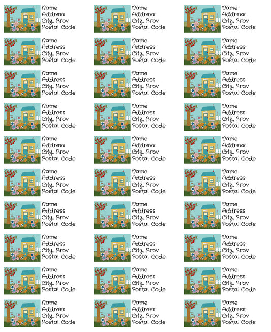 Address Labels set of 30 Love Cottage