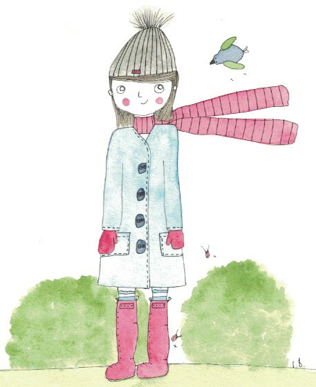 "Rosy Cheeks" greeting card