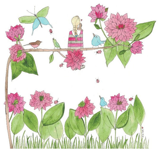 "Sweet Maisy on my shoulder" greeting card