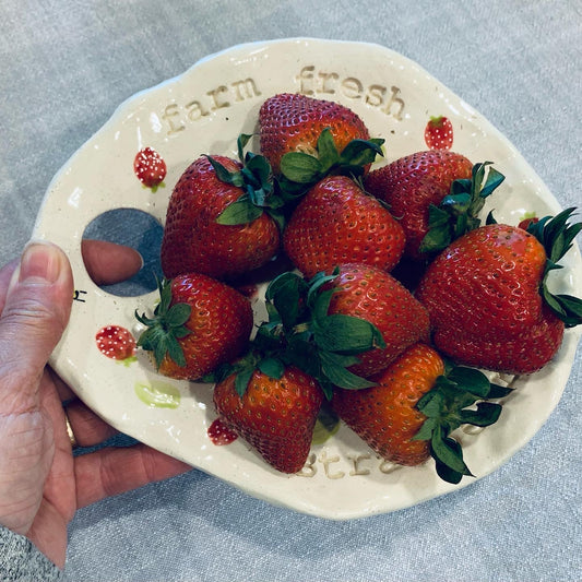 Farm fresh strawberry strainer