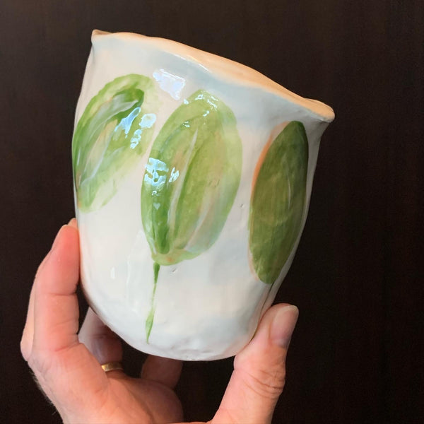 Hawaiian Ti Leaves Vase/planter